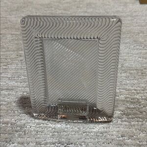 Vintage Art Deco Mikasa Clear Textured Glass Frame